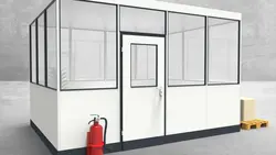 Hallenbüro 4-seitig 4,00 x 3,00 m 12 m² (HB4-4030)