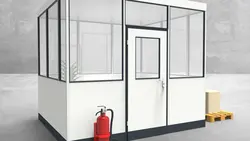 Hallenbüro 4-seitig 3,00 x 2,50 m 7,5 m² (HB4-3025)