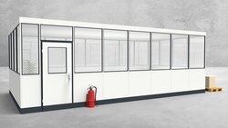 Hallenbüro 4-seitig 7,50 x 4,00 m 30 m² (HB4-7540)