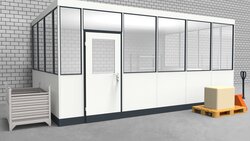 Hallenbüro 3-seitig 5,50 x 3,50 m 19,25 m² (HB3-5535)
