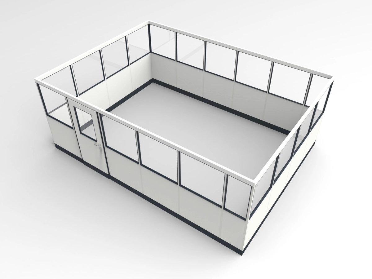 Wandanschluss für Stellwand 4-seitig 5,50 x 4,00 m System RS 45 von Becker Raumsysteme - Artikel SW4-5540