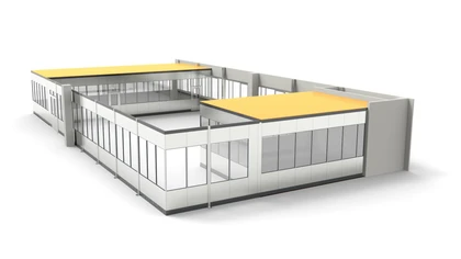 Stellwände aus dem System RS45 Stellwände zur Unterstützung den Überblick im Produktionsprozess zu behalten