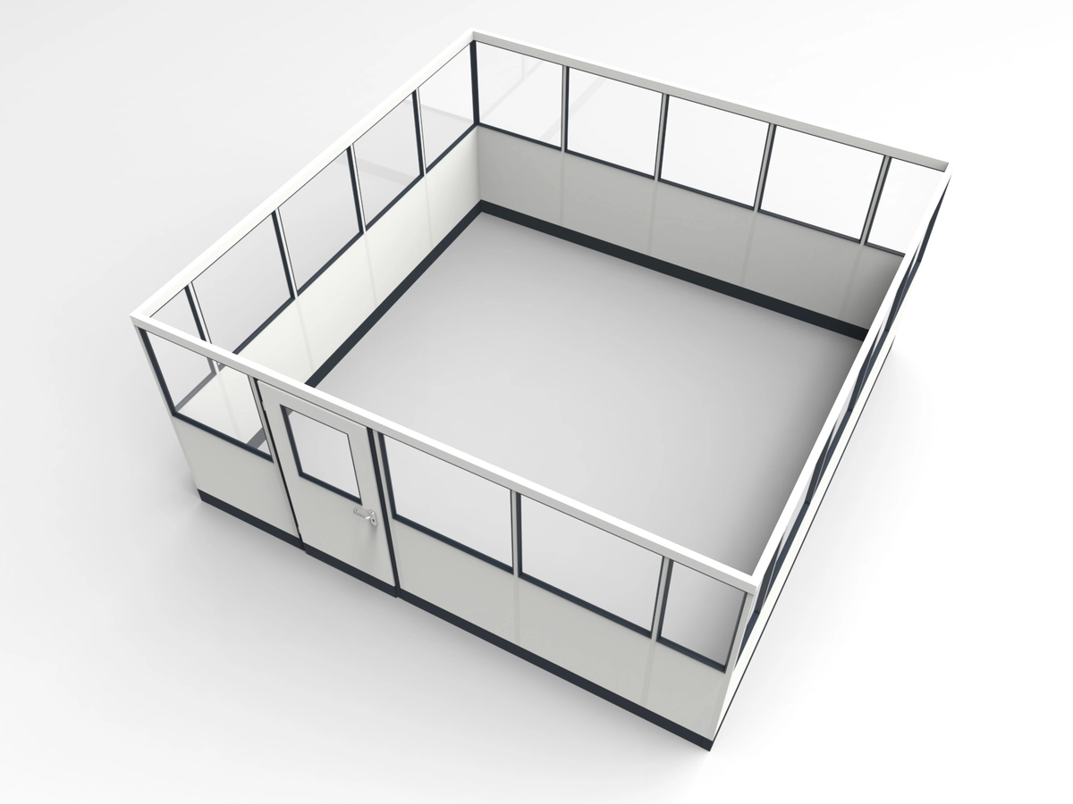 Wandanschluss für Stellwand 4-seitig 4,50 x 4,50 m System RS 45 von Becker Raumsysteme - Artikel SW4-4545