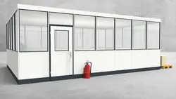 Hallenbüro 4-seitig 7,00 x 5,00 m 35 m² (HB4-7050)