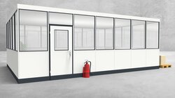 Hallenbüro 4-seitig 7,00 x 5,00 m 35 m² (HB4-7050)