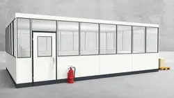 Hallenbüro 4-seitig 7,50 x 5,00 m 37,5 m² (HB4-7550)