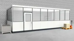 Hallenbüro 3-seitig 8,00 x 4,00 m 32 m² (HB3-8040)