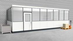 Hallenbüro 3-seitig 8,00 x 4,00 m 32 m² (HB3-8040)