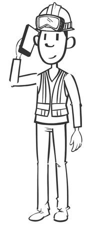 Industriearbeiter Herr Meier Telefon Industriearbeiter Herr Meier Telefon