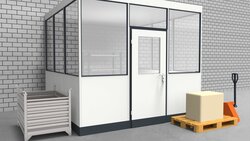 Hallenbüro 3-seitig 3,00 x 3,00 m 9 m² (HB3-3030)