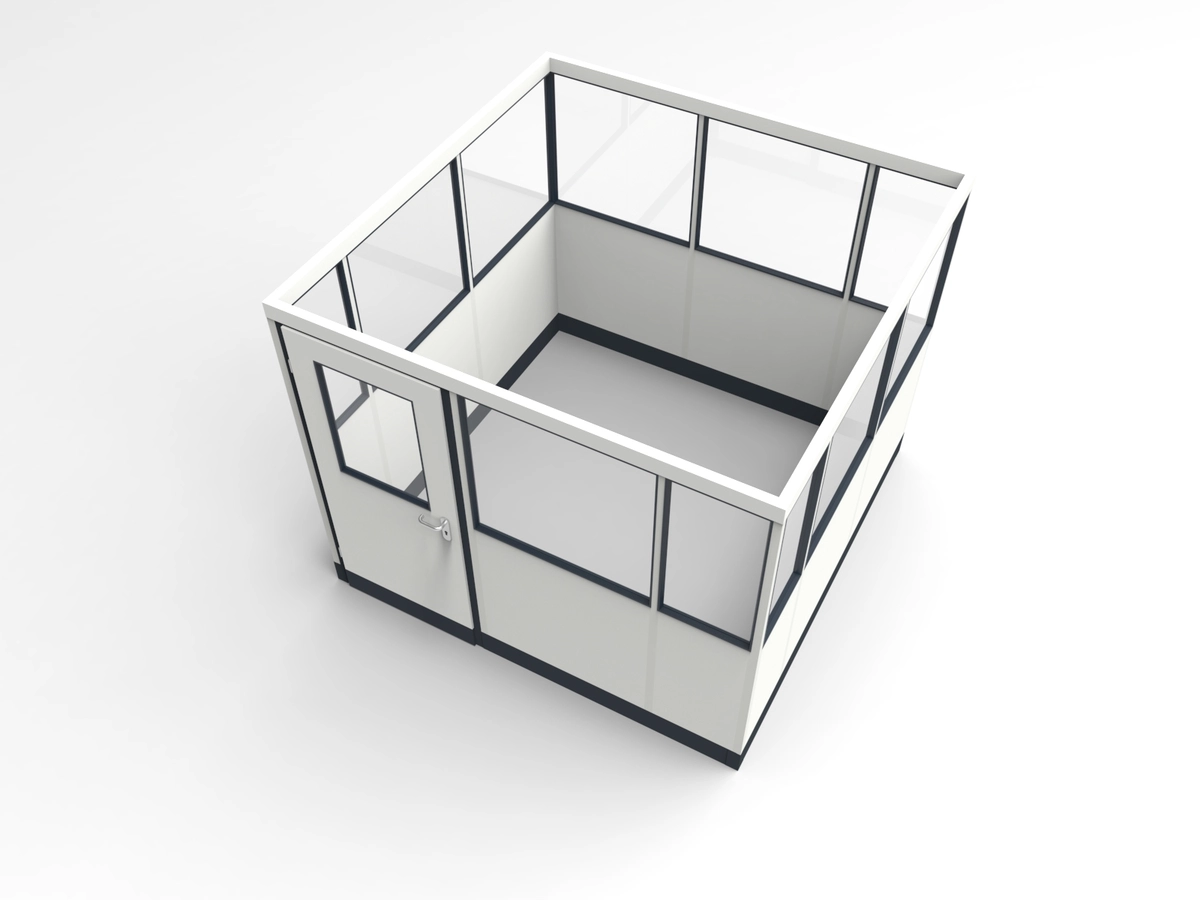 Wandanschluss für Stellwand 4-seitig 2,50 x 2,50 m System RS 45 von Becker Raumsysteme - Artikel SW4-2525