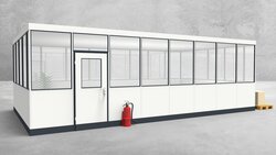 Hallenbüro 4-seitig 8,00 x 4,50 m 36 m² (HB4-8045)