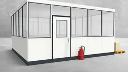 Hallenbüro 4-seitig 5,00 x 5,00 m 25 m² (HB4-5050)