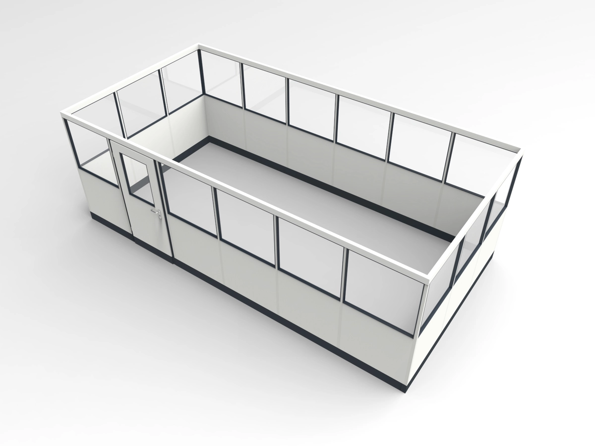 Wandanschluss für Stellwand 4-seitig 6,00 x 3,00 m System RS 45 von Becker Raumsysteme - Artikel SW4-6030