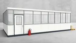 Hallenbüro 4-seitig 8,50 x 5,50 m 46,75 m² (HB4-8555)