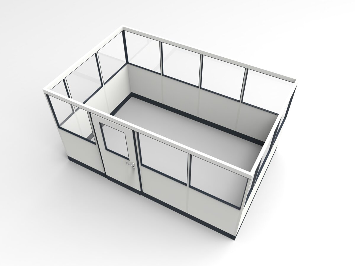 Wandanschluss für Stellwand 4-seitig 4,00 x 2,50 m System RS 45 von Becker Raumsysteme - Artikel SW4-4025