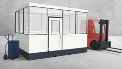 Mobiles Hallenbüro 4-seitig 4,00 x 3,00 m 12 m² (HM4-4030)