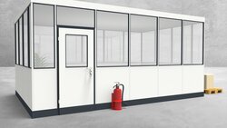 Hallenbüro 4-seitig 5,50 x 3,50 m 19,25 m² (HB4-5535)