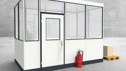 Hallenbüro 4-seitig 3,50 x 2,00 m 7 m² (HB4-3520)