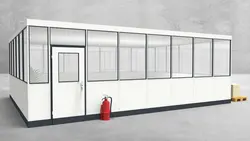 Hallenbüro 4-seitig 7,50 x 6,00 m 45 m² (HB4-7560)