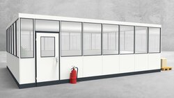 Hallenbüro 4-seitig 7,50 x 6,00 m 45 m² (HB4-7560)