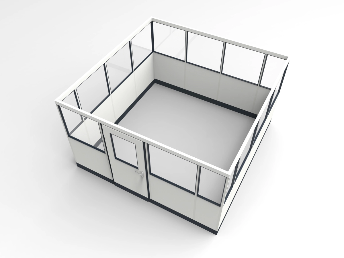 Wandanschluss für Stellwand 4-seitig 3,50 x 3,50 m System RS 45 von Becker Raumsysteme - Artikel SW4-3535