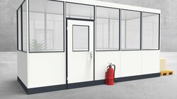 Hallenbüro 4-seitig 5,00 x 2,00 m 10 m² (HB4-5020)