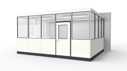 Hallenbüro, Systemraum aus dem System RS45 Hallenbüro, Systemraum in Produktionshalle oder Fabrik zur Unterteilung der einzelnen Bereiche