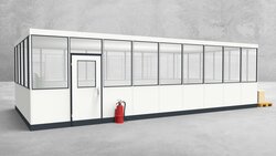 Hallenbüro 4-seitig 9,00 x 4,50 m 40,5 m² (HB4-9045)