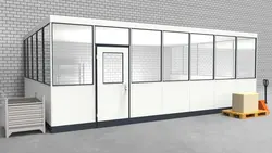 Hallenbüro 3-seitig 7,00 x 5,00 m 35 m² (HB3-7050)
