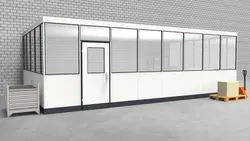 Hallenbüro 3-seitig 8,00 x 4,50 m 36 m² (HB3-8045)