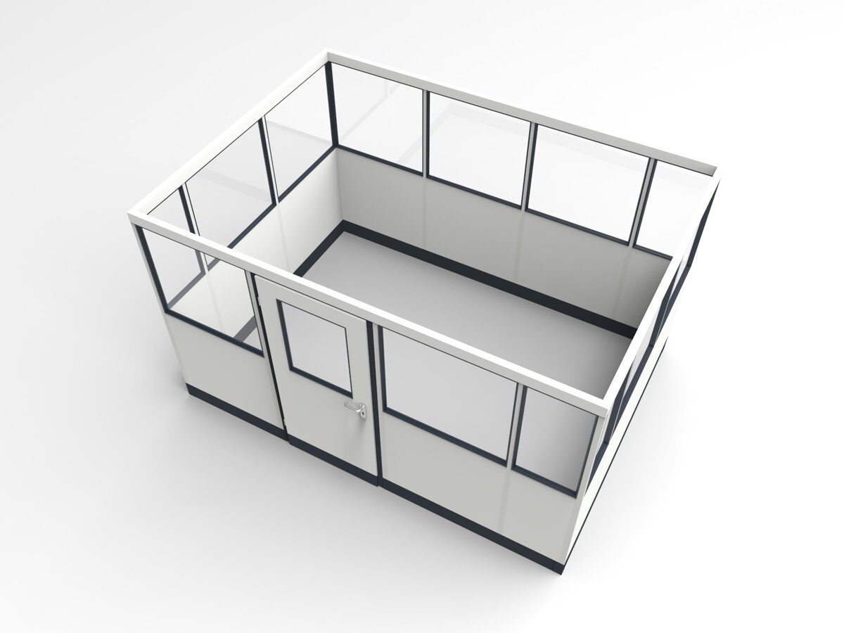 Wandanschluss für Stellwand 4-seitig 3,50 x 2,50 m System RS 45 von Becker Raumsysteme - Artikel SW4-3525