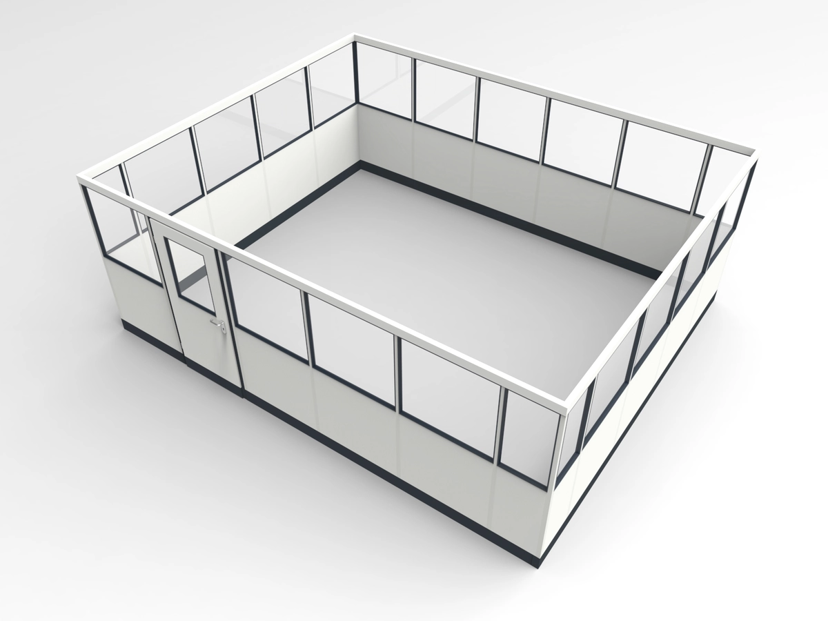Wandanschluss für Stellwand 4-seitig 5,50 x 4,50 m System RS 45 von Becker Raumsysteme - Artikel SW4-5545