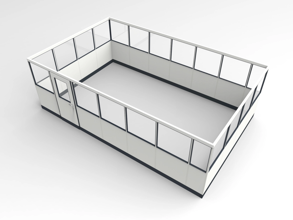 Wandanschluss für Stellwand 4-seitig 6,50 x 4,00 m System RS 45 von Becker Raumsysteme - Artikel SW4-6540