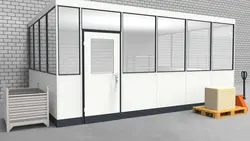 Hallenbüro 3-seitig 5,50 x 4,00 m 22 m² (HB3-5540)