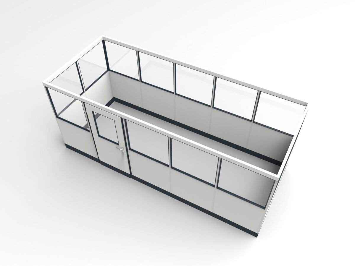 Wandanschluss für Stellwand 4-seitig 5,00 x 2,00 m System RS 45 von Becker Raumsysteme - Artikel SW4-5020