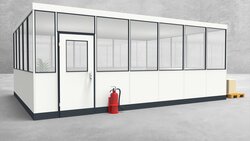 Hallenbüro 4-seitig 6,50 x 5,00 m 32,5 m² (HB4-6550)