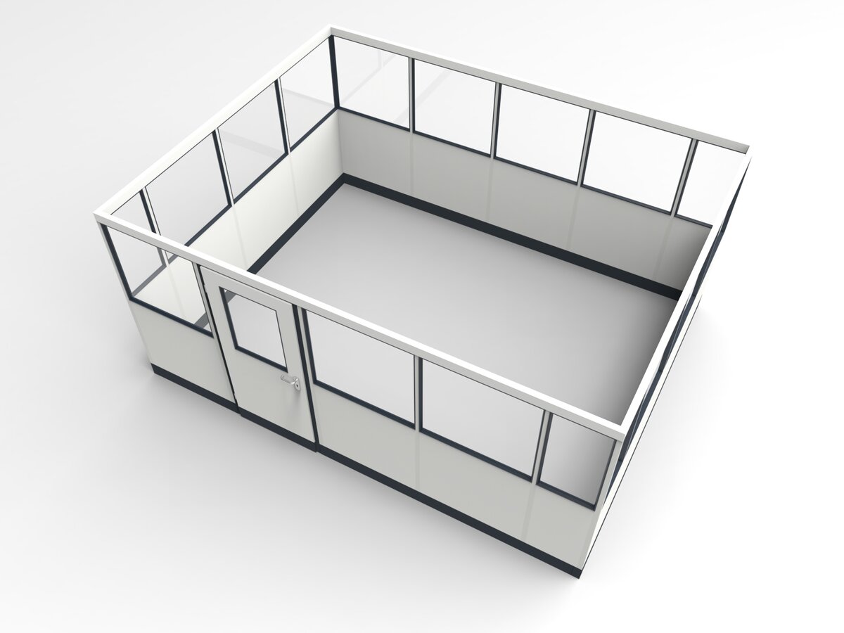 Wandanschluss für Stellwand 4-seitig 4,50 x 3,50 m System RS 45 von Becker Raumsysteme - Artikel SW4-4535
