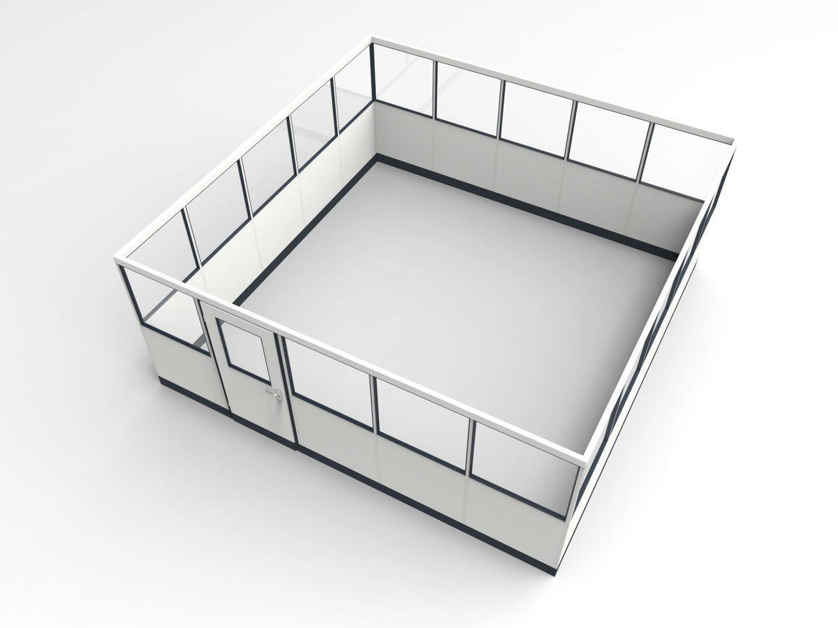 Wandanschluss für Stellwand 4-seitig 5,00 x 5,00 m System RS 45 von Becker Raumsysteme - Artikel SW4-5050