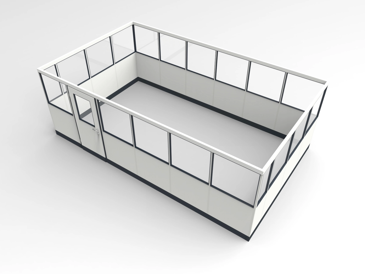 Wandanschluss für Stellwand 4-seitig 5,50 x 3,00 m System RS 45 von Becker Raumsysteme - Artikel SW4-5530