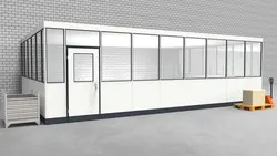 Hallenbüro 3-seitig 8,50 x 5,50 m 46,75 m² (HB3-8555)