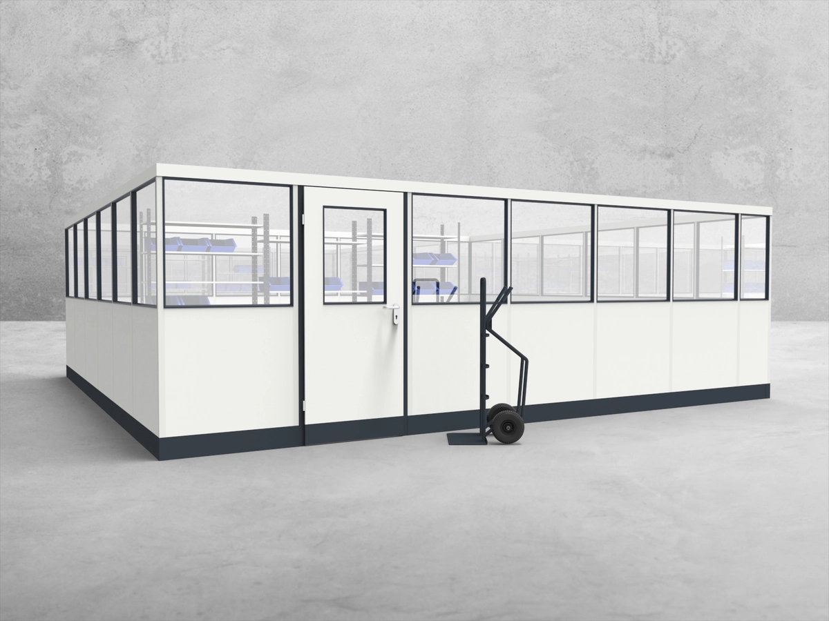 Wandanschluss für Stellwand 4-seitig 6,00 x 3,50 m System RS 45 von Becker Raumsysteme - Artikel SW4-6035