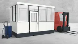 Mobiles Hallenbüro 4-seitig 4,00 x 2,50 m 10 m² (HM4-4025)