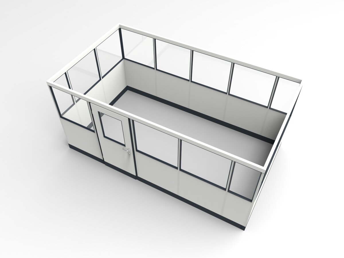 Wandanschluss für Stellwand 4-seitig 4,50 x 2,50 m System RS 45 von Becker Raumsysteme - Artikel SW4-4525