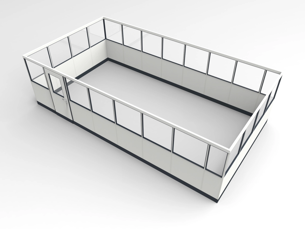 Wandanschluss für Stellwand 4-seitig 7,50 x 4,00 m System RS 45 von Becker Raumsysteme - Artikel SW4-7540