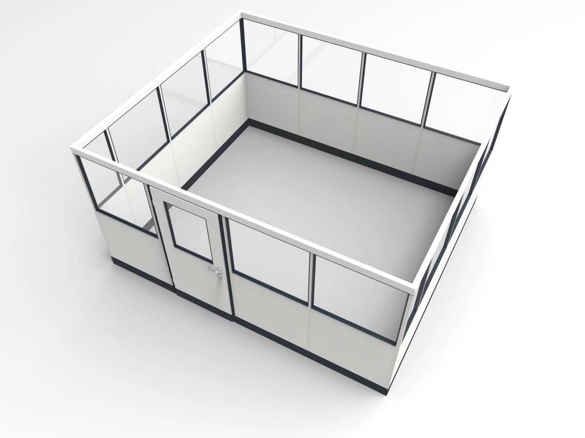 Wandanschluss für Stellwand 4-seitig 4,00 x 3,50 m System RS 45 von Becker Raumsysteme - Artikel SW4-4035