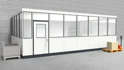 Hallenbüro 3-seitig 7,50 x 5,00 m 37,5 m² (HB3-7550)