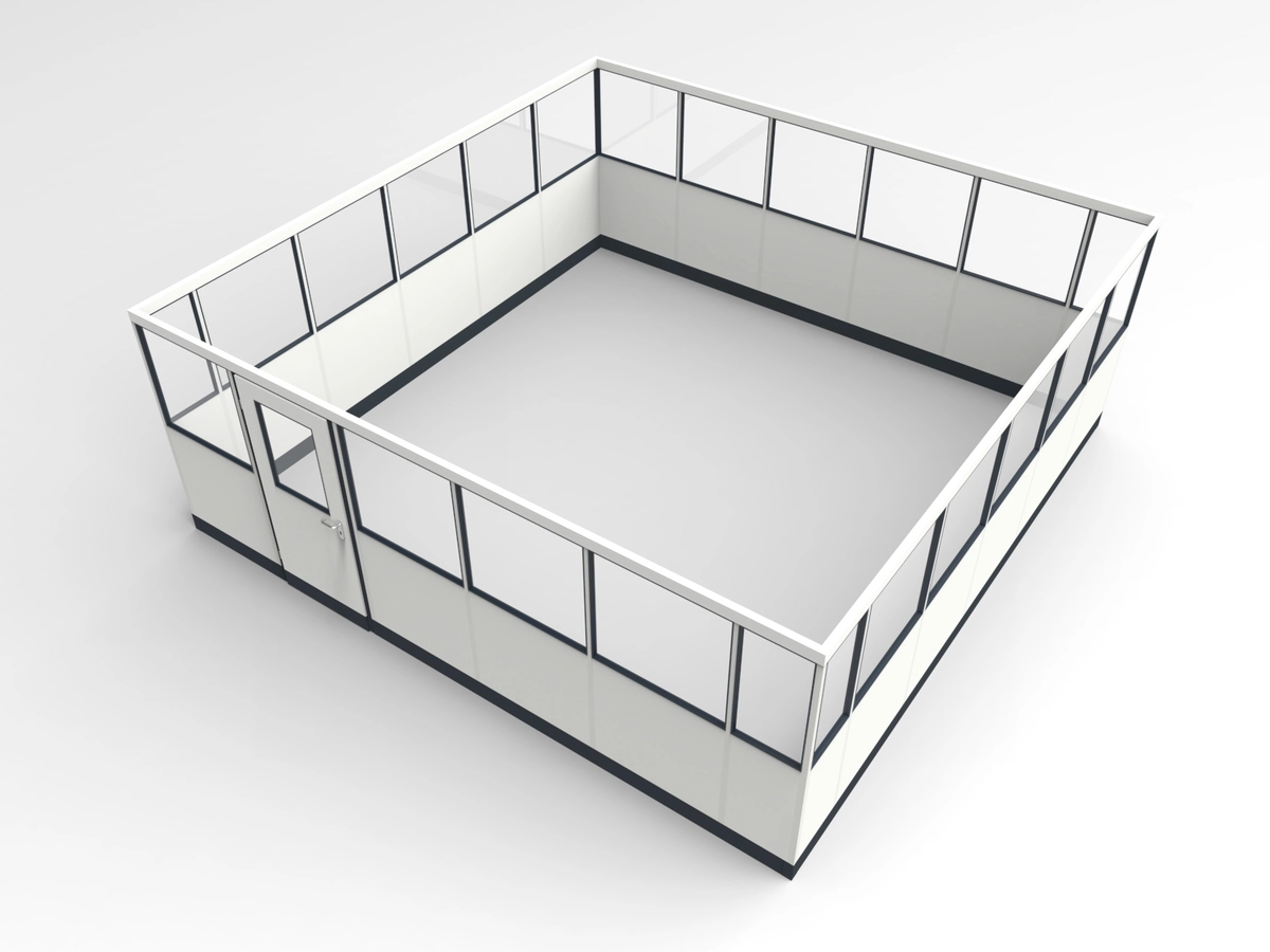 Wandanschluss für Stellwand 4-seitig 5,50 x 5,50 m System RS 45 von Becker Raumsysteme - Artikel SW4-5555