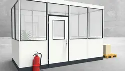 Hallenbüro 4-seitig 4,00 x 2,00 m 8 m² (HB4-4020)