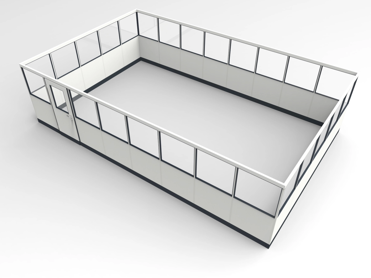 Wandanschluss für Stellwand 4-seitig 8,00 x 5,00 m System RS 45 von Becker Raumsysteme - Artikel SW4-8050
